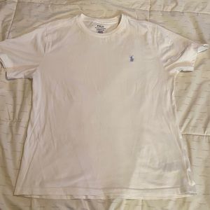 White kids polo tee
